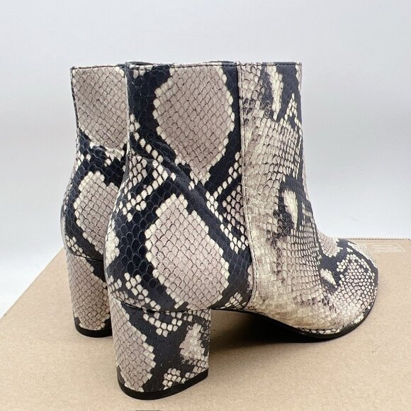 Stuart Weitzman Kiandra PRY-Printed Python Snakeskin Heeled Boots US 5.5 EU 36 - Picture 6 of 12